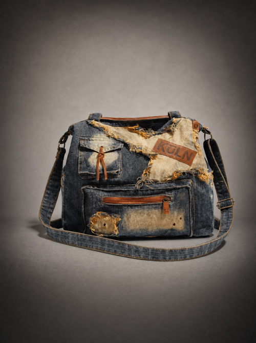 KULN Distressed Bag editorial catalog shot